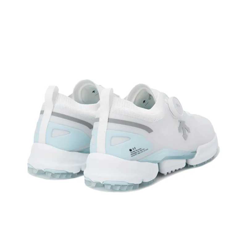 DESCENTE Non slip Lightweight Low Top Golf Shoes Unisex White Blue-2