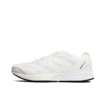 Adidas Adizero Adios 7 Cushioning Anti Slip Wear Resistant Breathability Low Top Casual Running Shoes Men's White Black