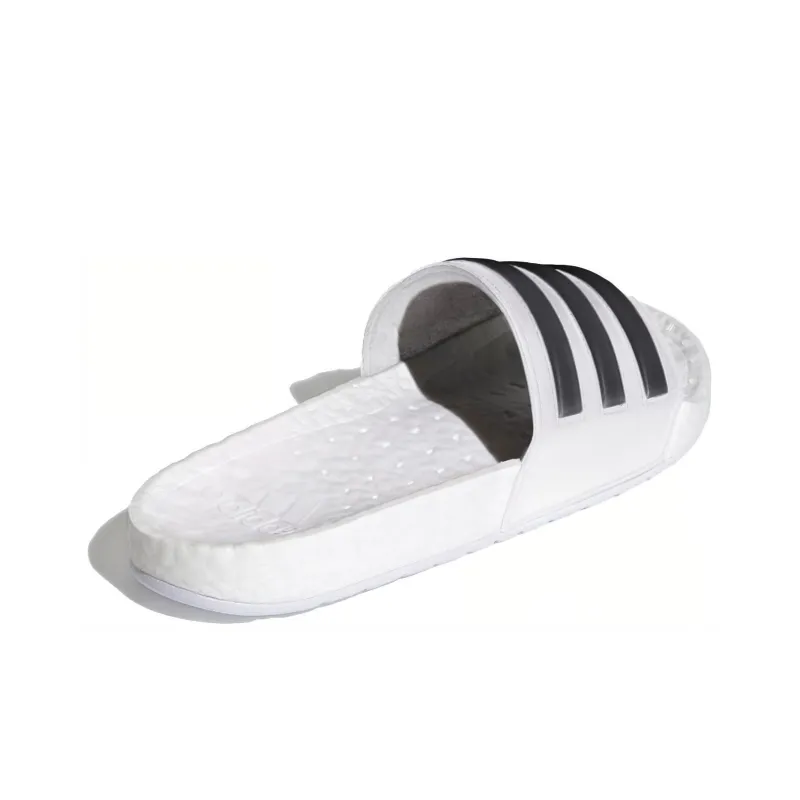 Adidas Adilette Boost Slides White Black Stripes-3