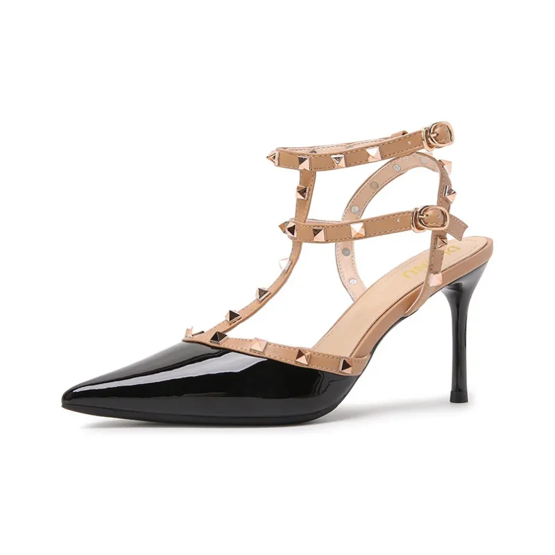 Dunnu Strap Sandals 8.5cm Women's Brick Red-0