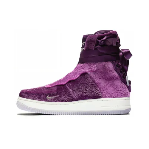 Nike Air Force 1 Skateboard Shoes Women's High-Top Purple