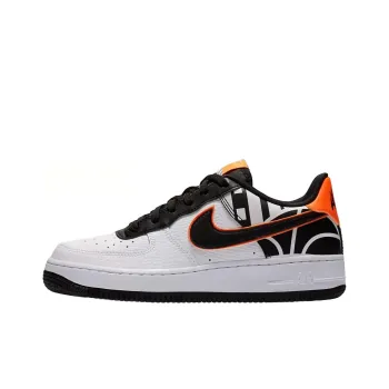 Nike Air Force 1 LV8 Low-Top Skateboard Shoes GS White Black Orange