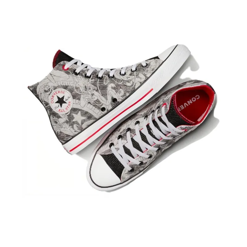 Converse Chuck Taylor All Star Yotd High Top 'Dragon Graphic Black White'-2