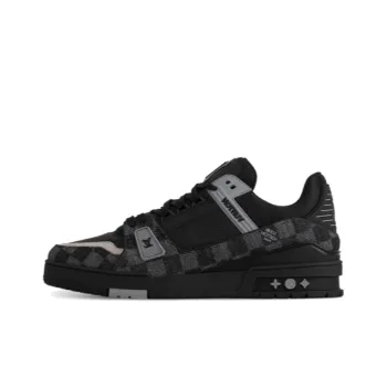 LOUIS VUITTON Trainer Durable Breathable Low Top Casual Shoes Men's Black
