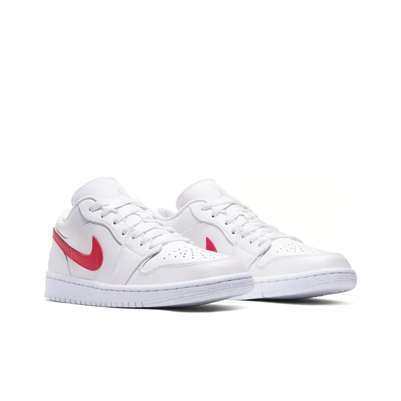 JORDAN 1 Low White University Red Women's-2
