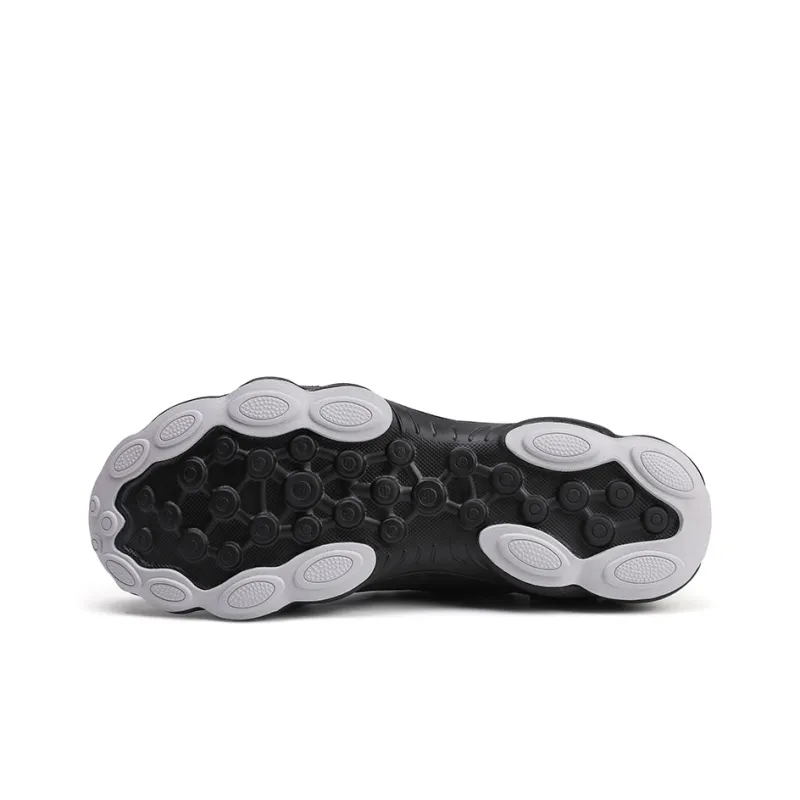 Camssoo Indoor Fitness Swim Water Shoes River Trekking Shoes Unisex Black-3