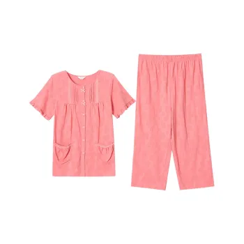 AUTUMNDEER Pajama Set Women's Peach