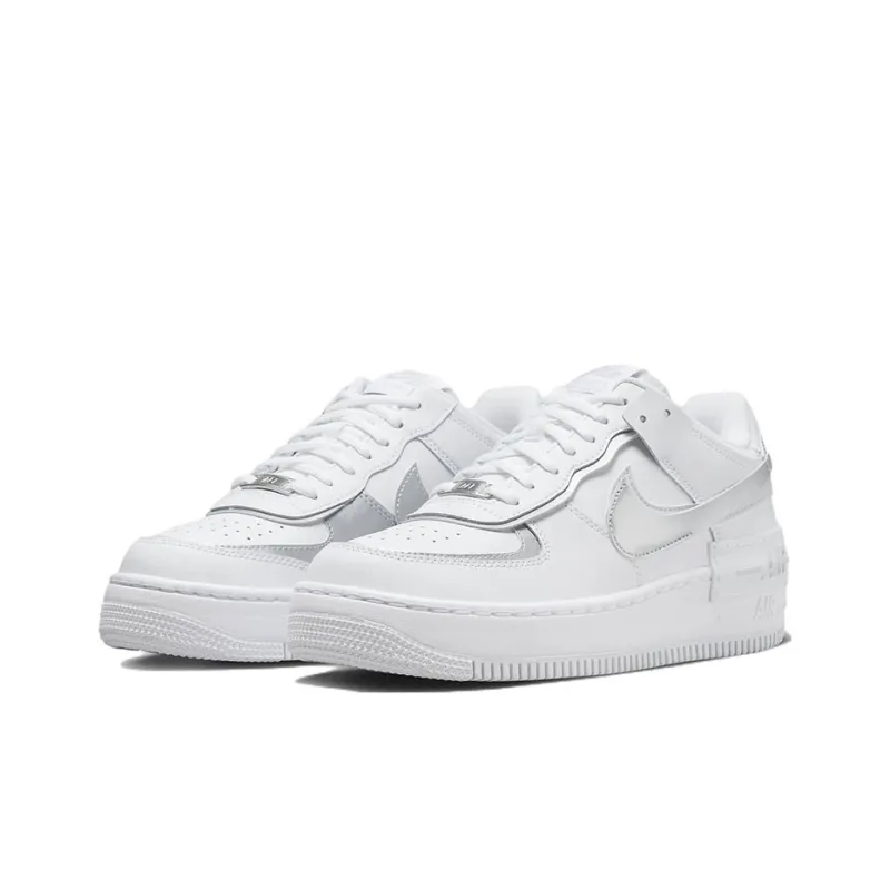 Nike Air Force 1 Shadow 'White Metallic Silver' Women's-2