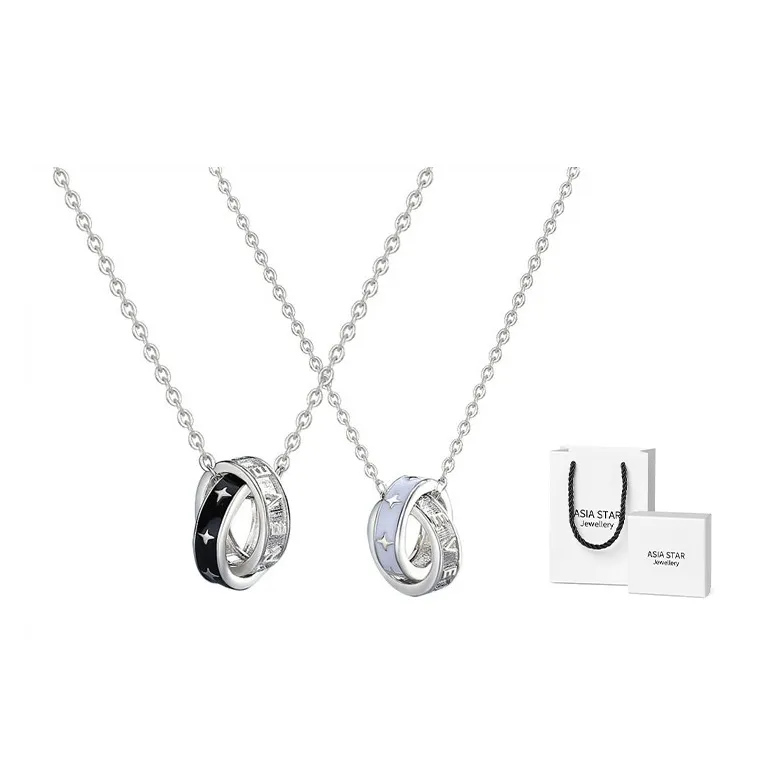Asia Star S925 Silver Necklaces Unisex-1