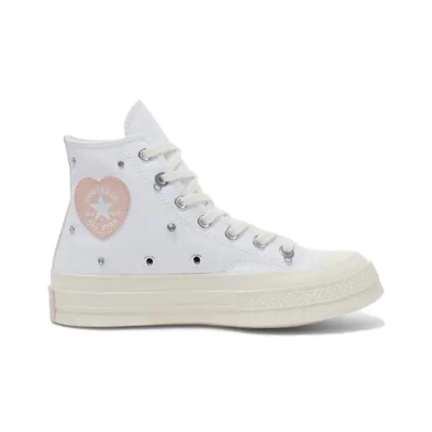 Converse 1970s Anti Slip Wear Resistant High Top Canvas Shoes Unisex White-1