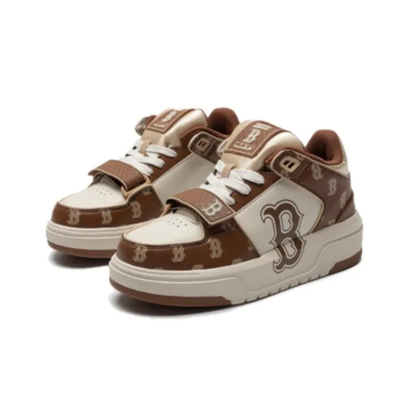 MLB Chunky Liner Slip Resistant Cushioning Low Top Skateboard Shoes Unisex Dark Brown-2
