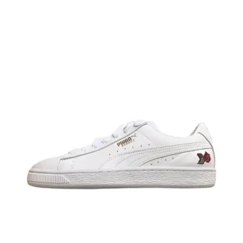 PUMA Badge Vertere Wear resistant And Lightweight Low Top Skateboard Shoes Women's White