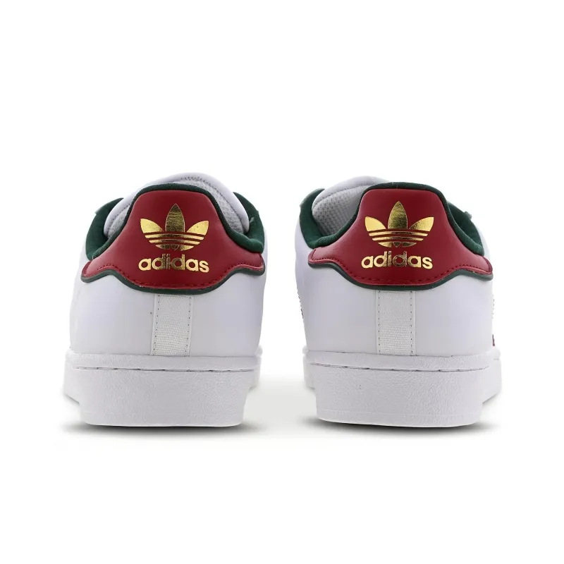 Adidas Originals Superstar Shoes 'White University Red Green'-4