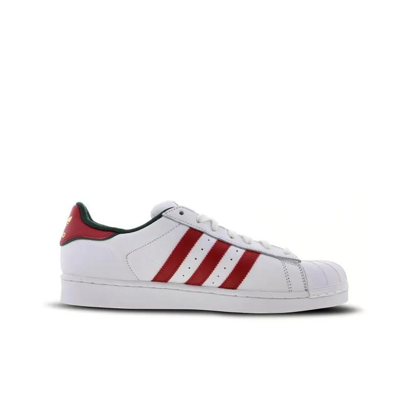 Adidas Originals Superstar Shoes 'White University Red Green'-1