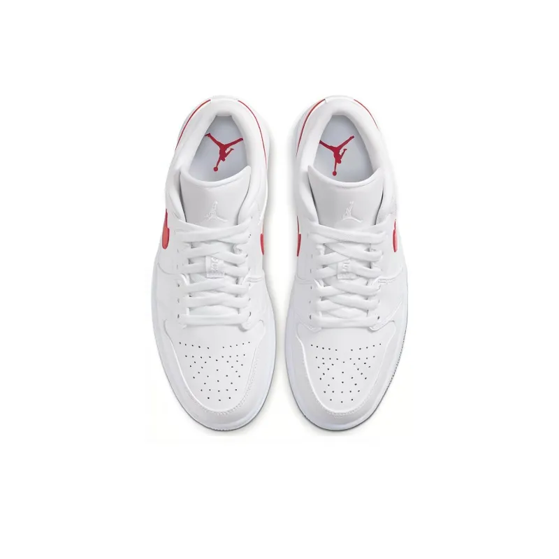 JORDAN 1 Low White University Red Women's-3