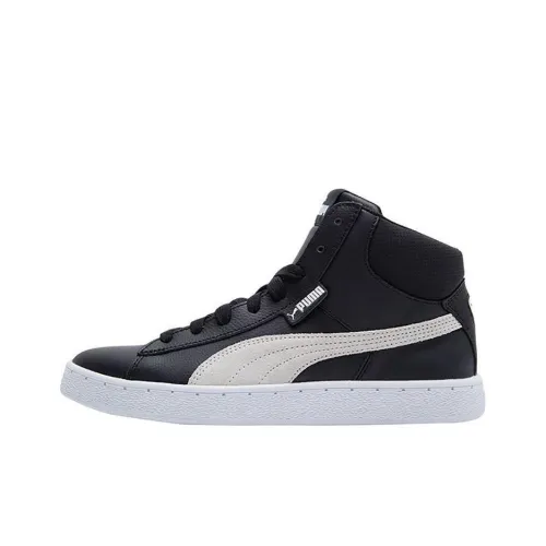 PUMA 1948 Skateboard Shoes Unisex Mid-Top Black/White