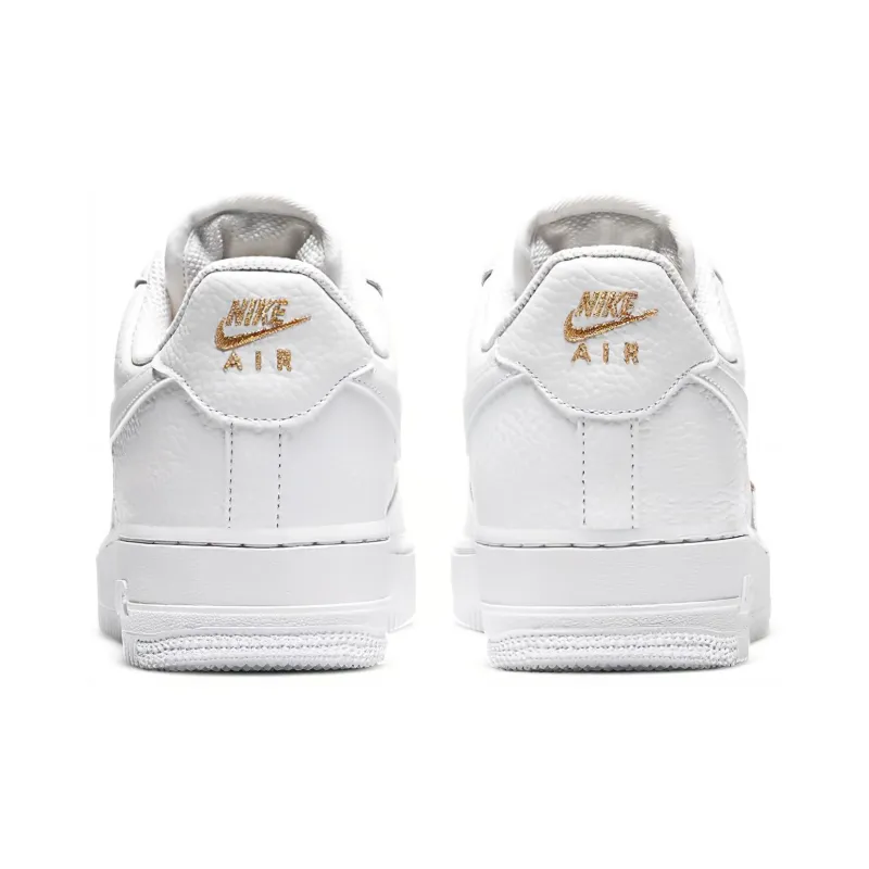 Nike Air Force 1 Low 07 Essential White Metallic Gold Women's-4