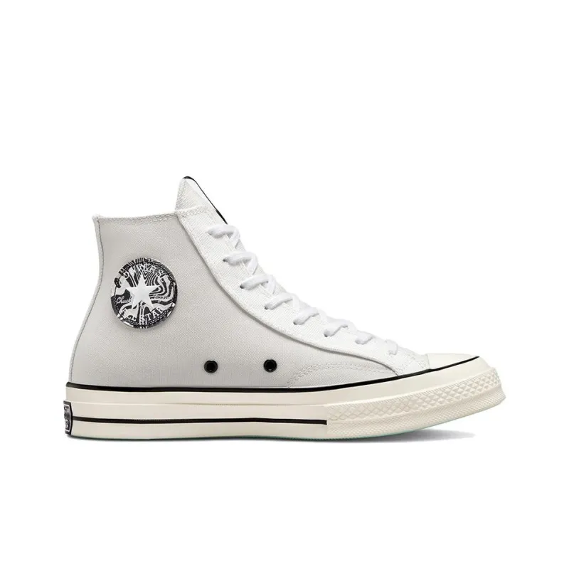 Converse 1970s Chuck Taylor All Star Wear Resistant High Top Canvas Shoes Unisex Gray-1