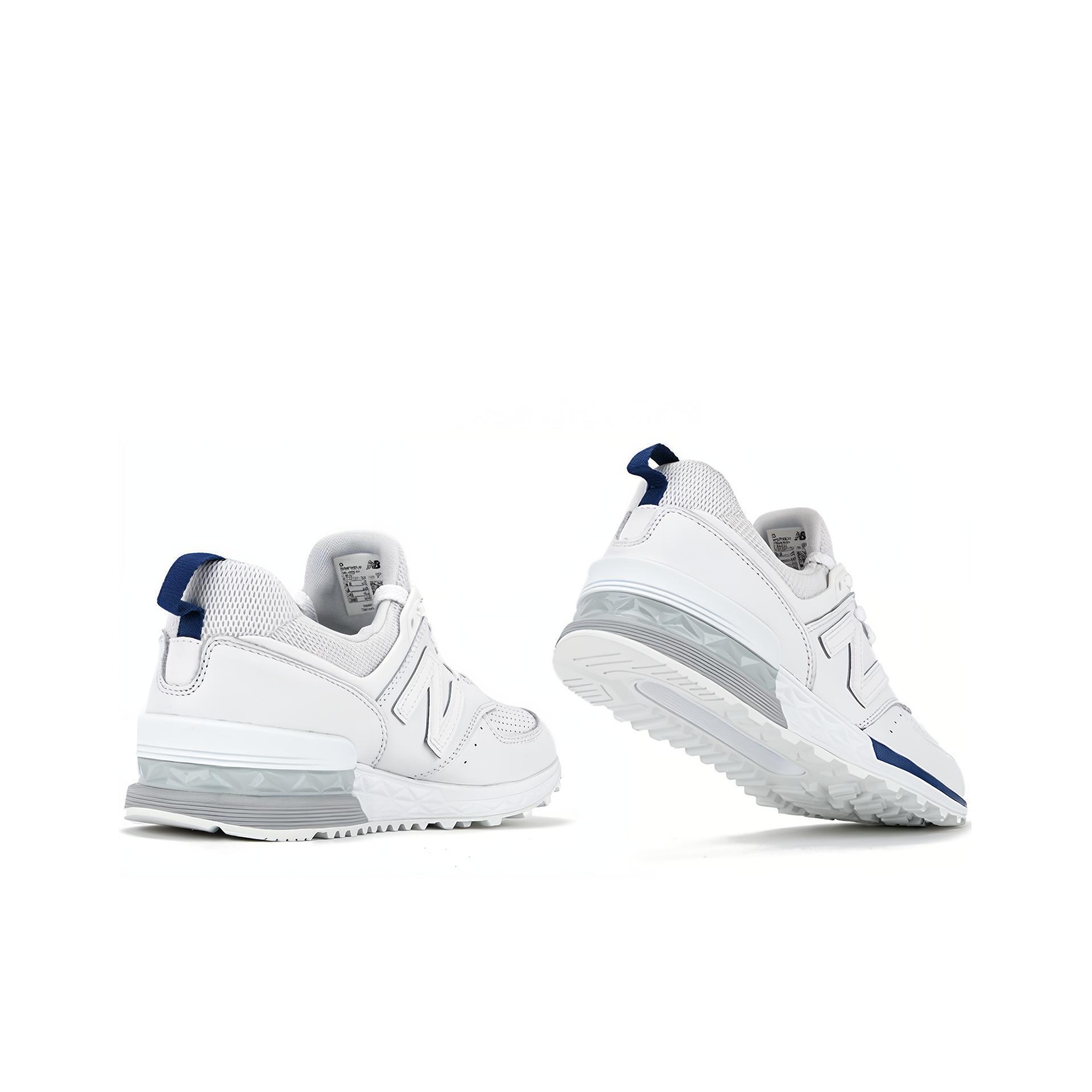 New Balance 574 Sport White Blue POIZON