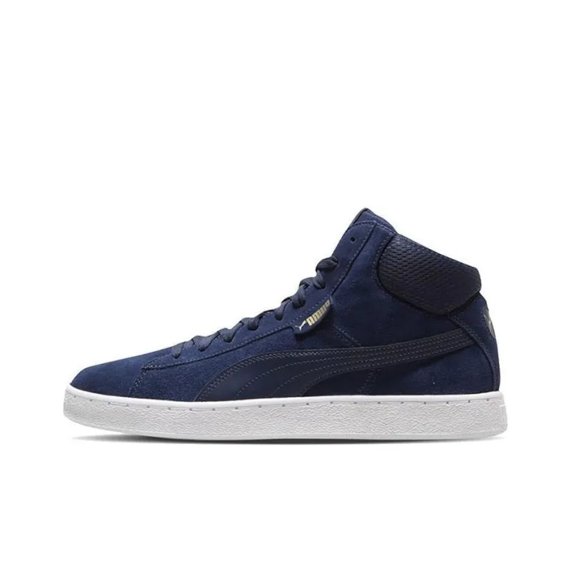 PUMA 1948 Mid Blue/White/Gold Mid Casual Board Shoes-0