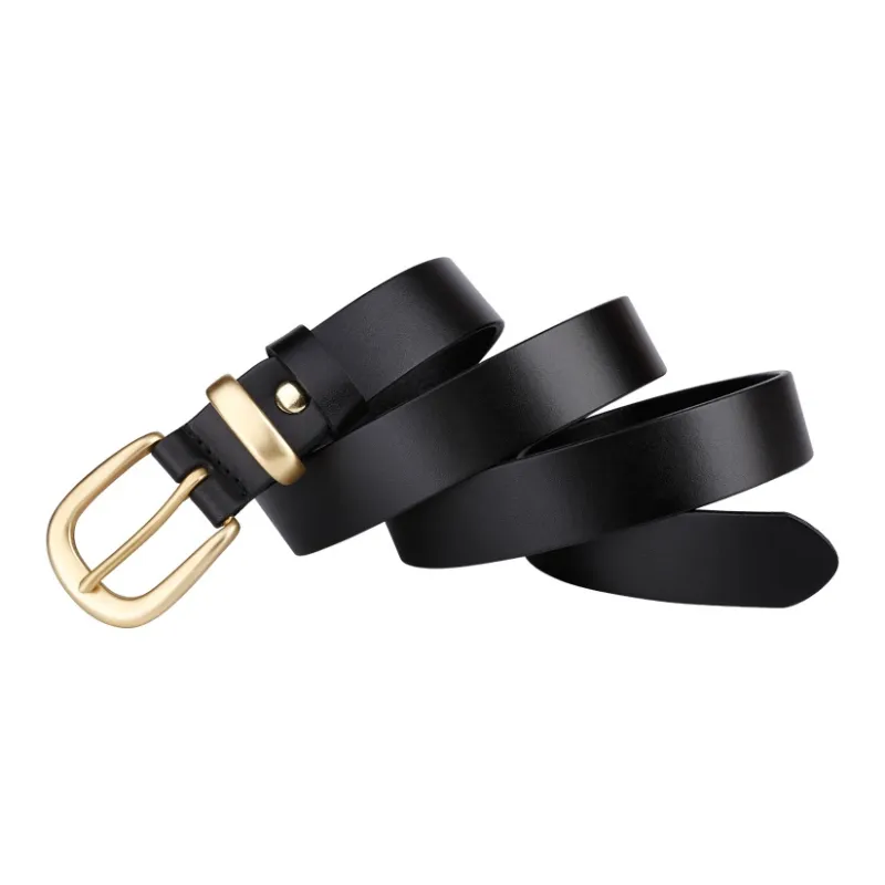 Jaylen Oos Pure Copper Pin Buckle Top Grain Cow Leather Leather Belts Women's-2