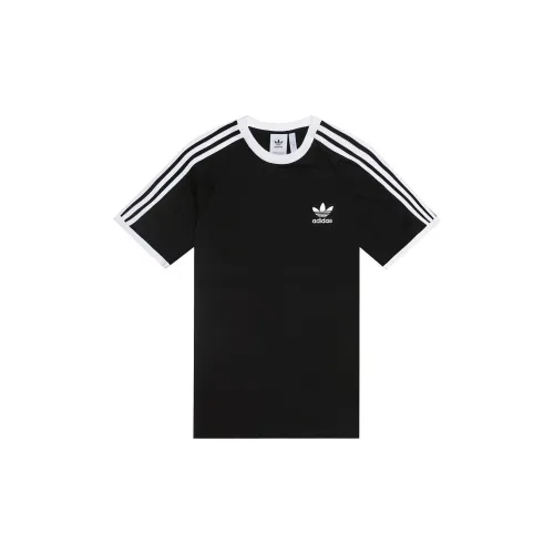 Adidas Originals Shamrock Retro Stripes T-Shirts Men Black