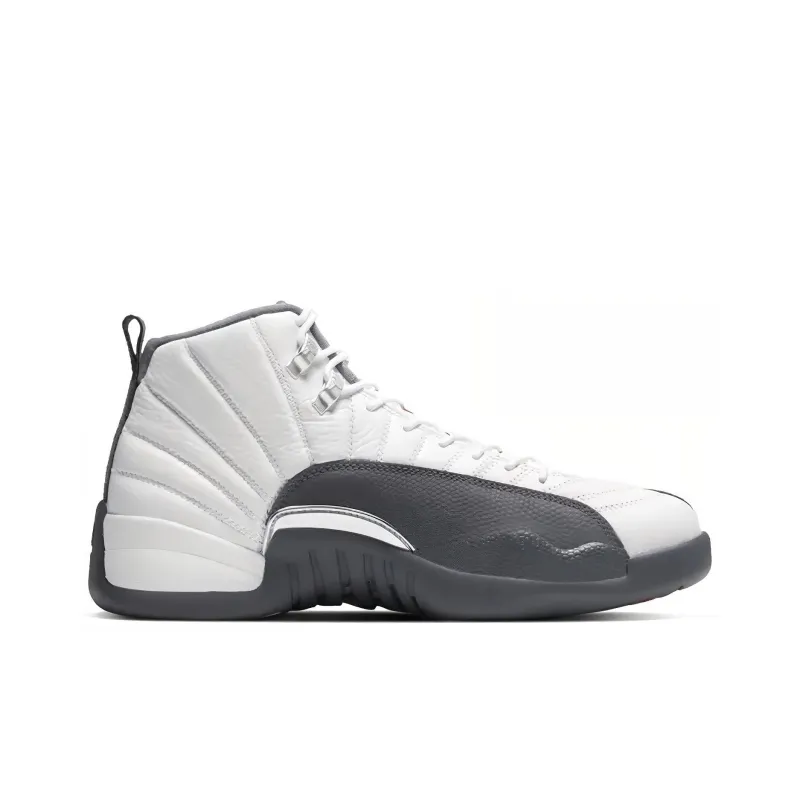 Jordan 12 Retro White Dark Grey-1