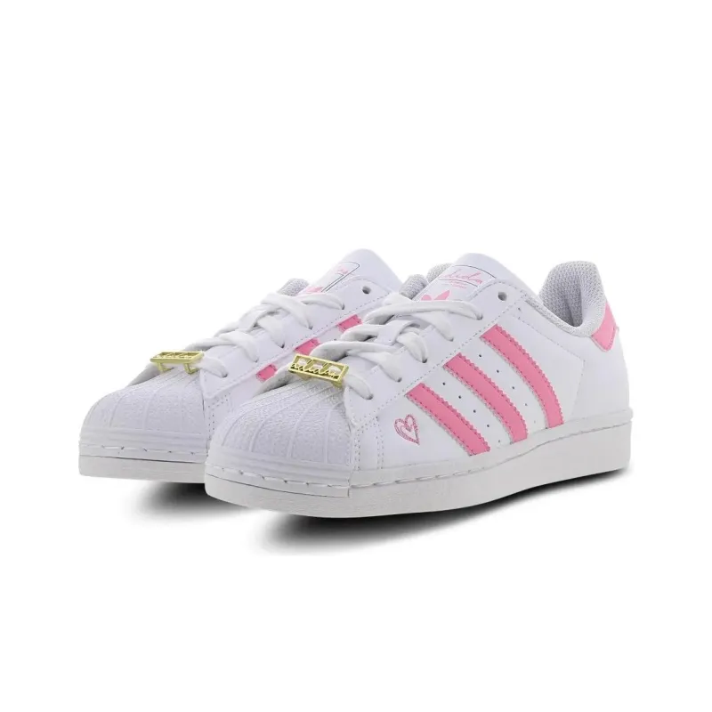 Adidas Superstar 'White Pink' Gs-2