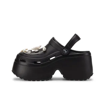XMISTUO Elegant Versatile Fashion Pearl DIY Closed Toe Sandal Clogs Women's