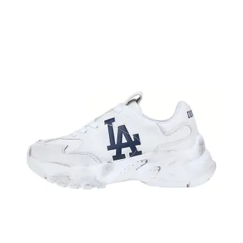 MLB Big Ball Chunky LA Dodgers Anti Slip And Wear Resistant Lightweight Low Top Chunky Sneakers Women's White