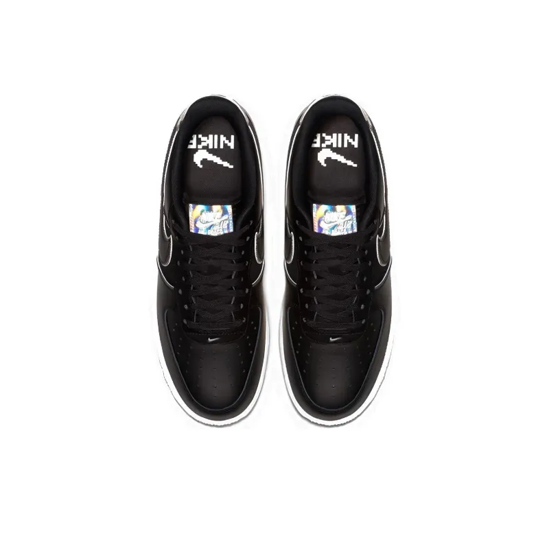Nike Air Force 1 Low Black Iridescent Outline-3