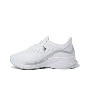 Le Coq Sportif Cushioning Anti-Slip And Wear-Resistant Low-Top Running Shoes Unisex White Gray