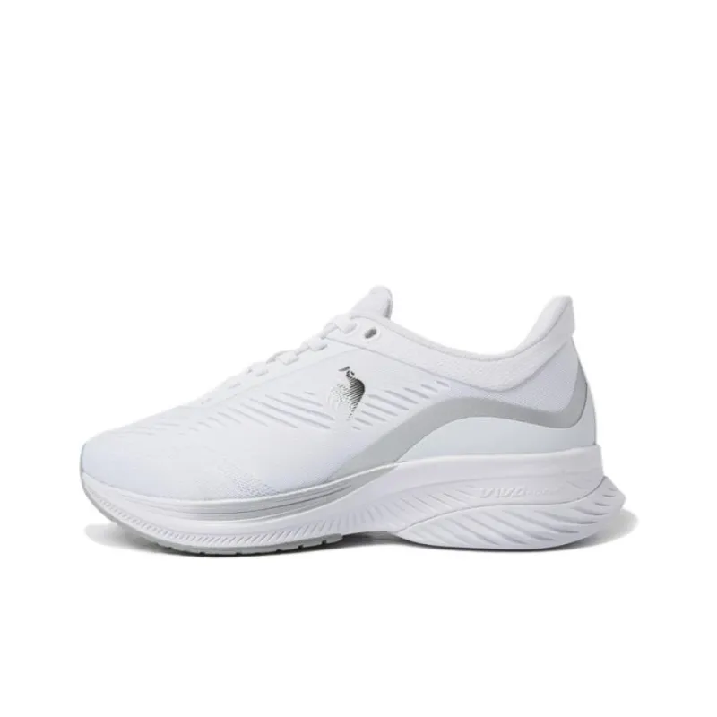 Le Coq Sportif Cushioning Anti-Slip And Wear-Resistant Low-Top Running Shoes Unisex White Gray-0