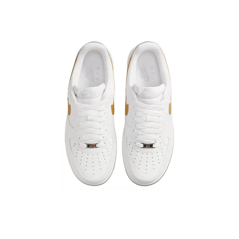 Nike Air Force 1 Low '07 White Metallic Gold Women's-2