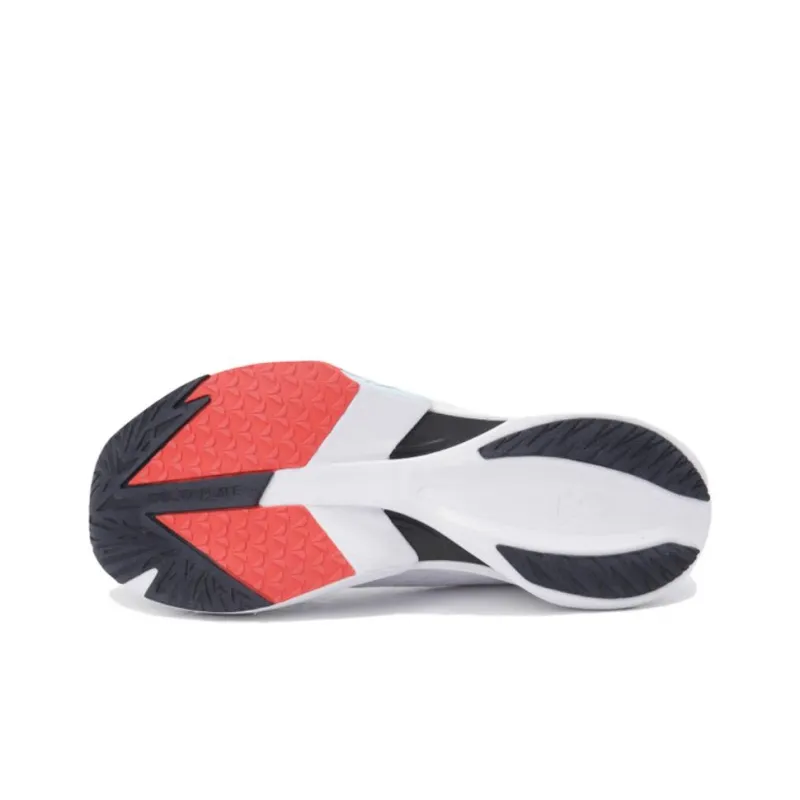 DESCENTE Cushioning Anti Slip Wear Resistant Breathability Casual Running Shoes Unisex White Blue Red-4