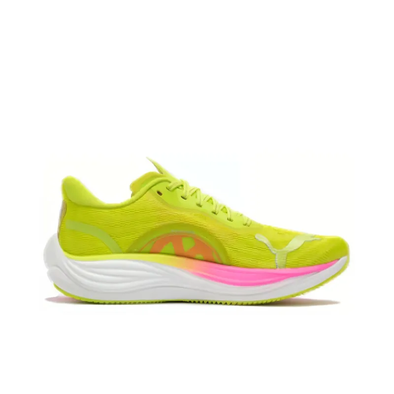 PUMA Velocity Nitro 3 Anti Slip Wear Resistant Low Top Casual Running Shoes Women's Yellow-1