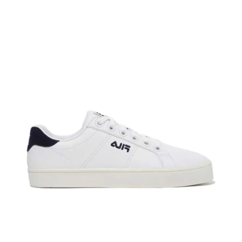 FILA Slip Resistant, Abrasion Resistant, And Balanced Low Top Skateboard Shoes Unisex Dark Blue White Korean Style-1