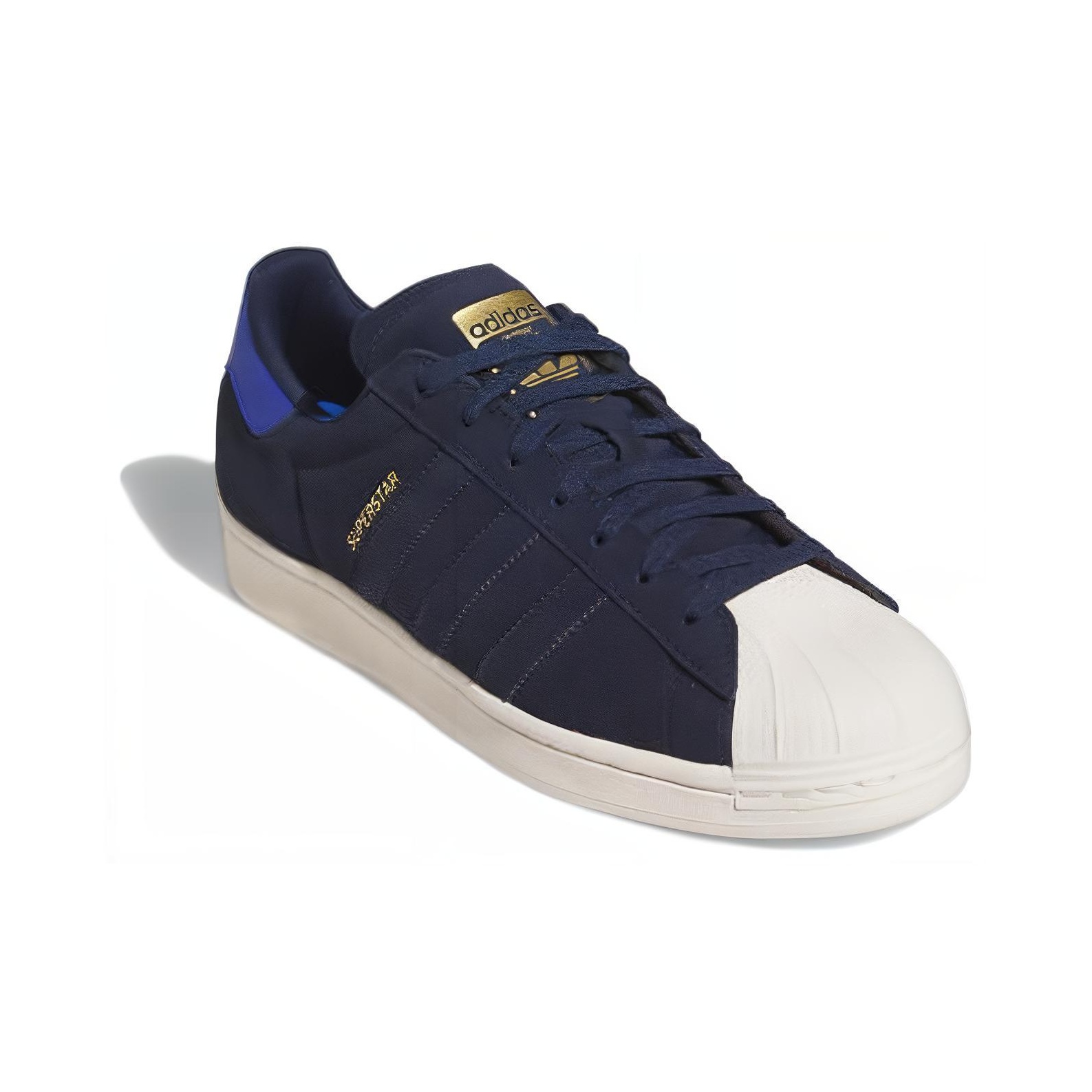 Adidas Originals Superstar Adv Royal Blue Gold Metallic POIZON