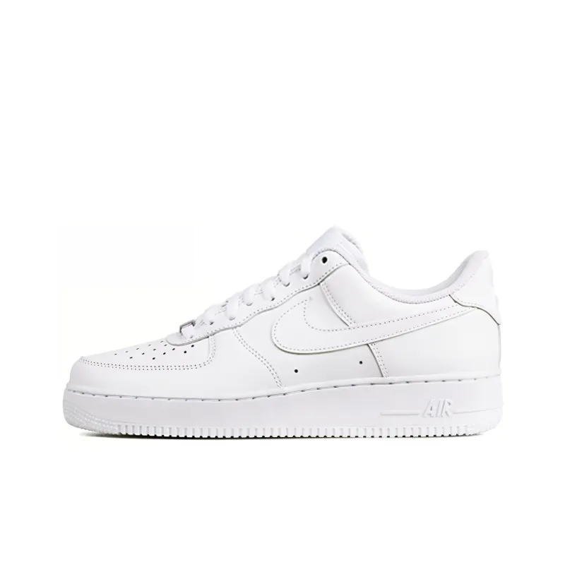 Nike Air Force 1 Low '07 White Black Metallic Silver Women's-0