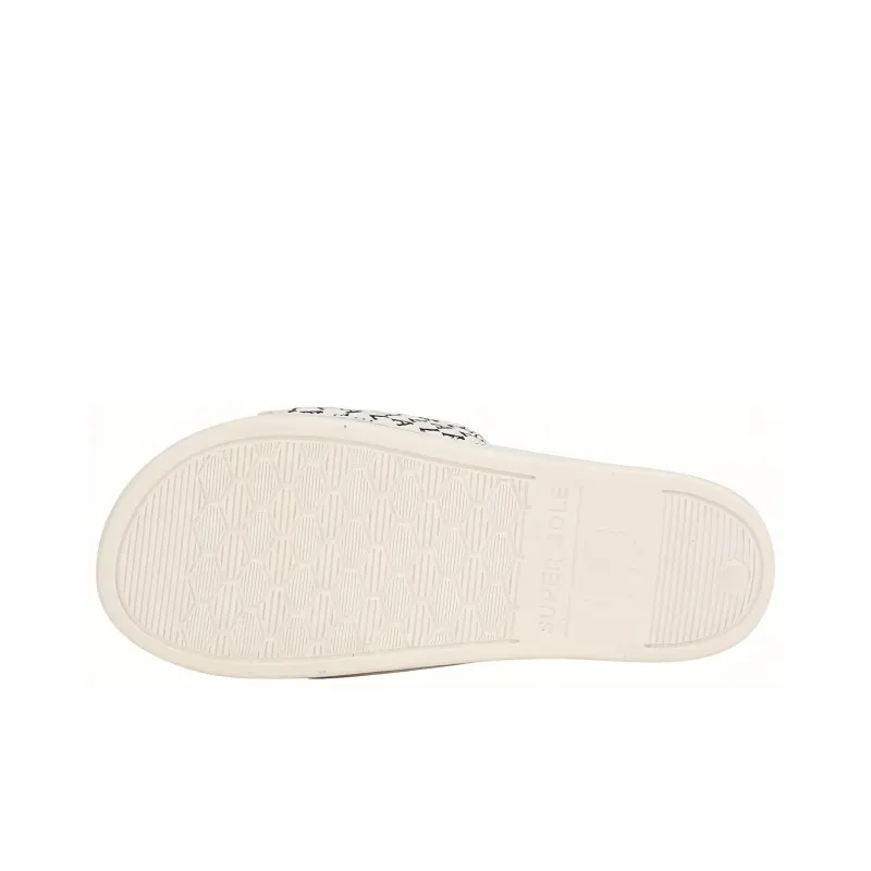 MOUND MICKY x MLB Slipper Slip Resistant Slide Slippers Unisex White-4