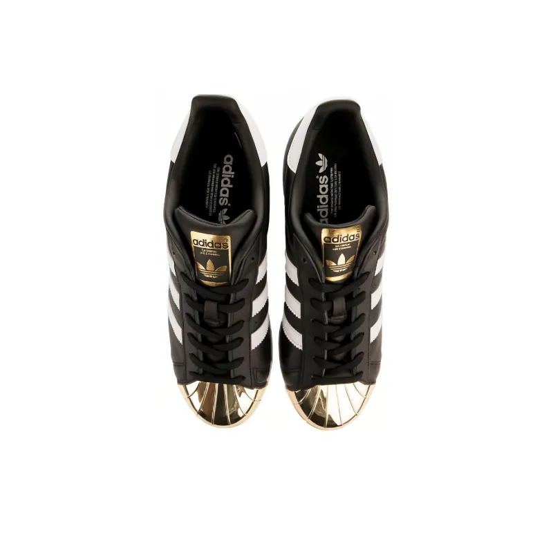 Adidas Superstar Metal Toe Core Black Gold Toe Women's-3