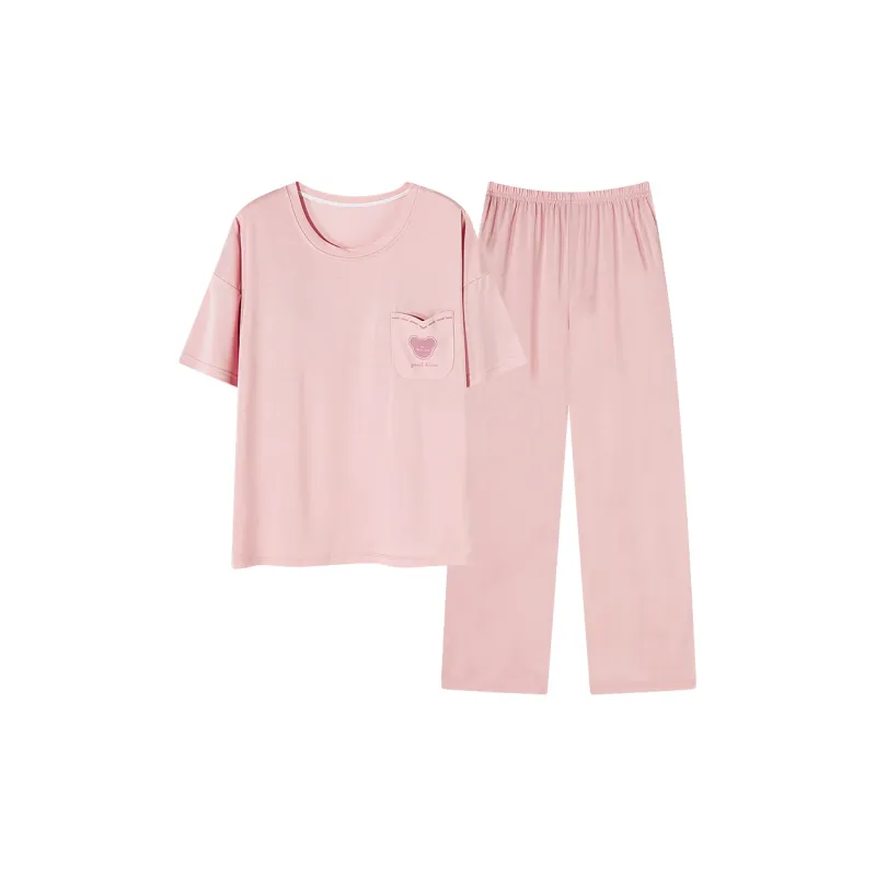 Follow The United States Pajama Set Women's Light Pink-0