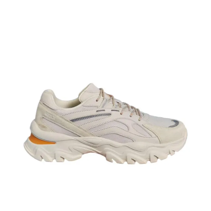Kappa Slip Resistant And Abrasion Resistant Coverage Low Top Chunky Sneakers Unisex White Gray-1