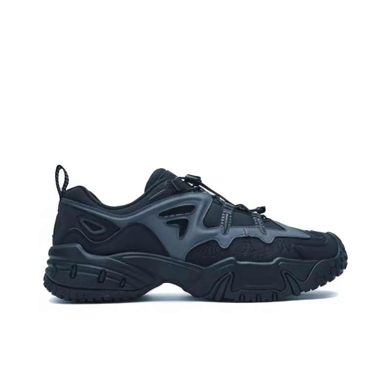 FILA FUSION KRIPTONITE Cushioning Lightweight Wear Resistant Low Top Casual Shoes Men's Black Gray-1