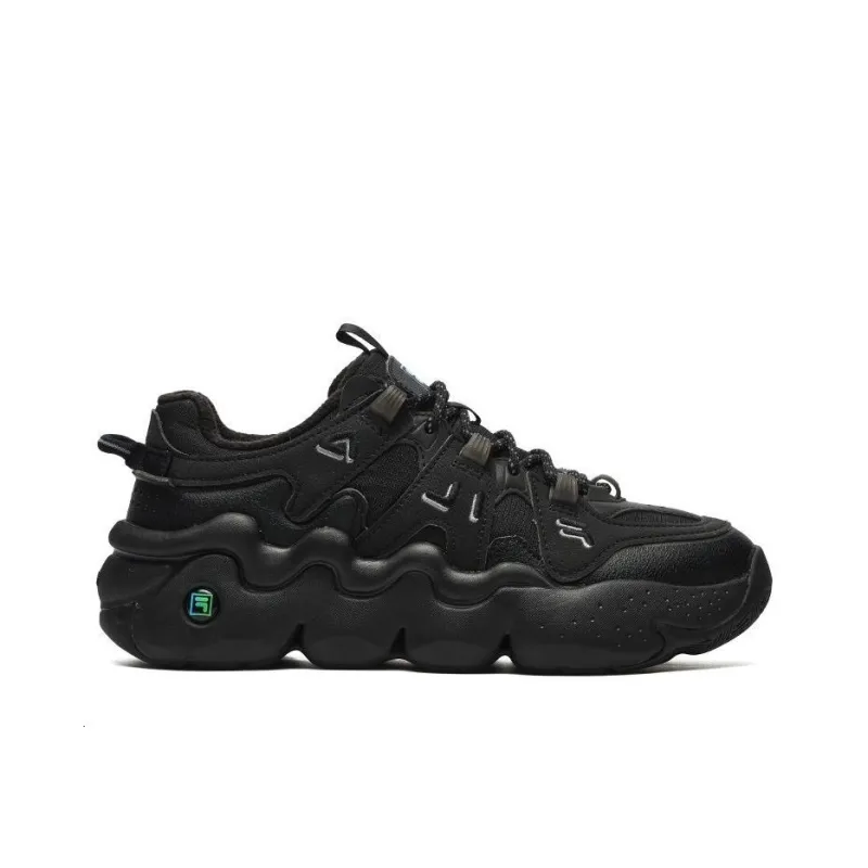 FILA Panini We Velour Retro Basketball Shoes 'Black' Women's-1