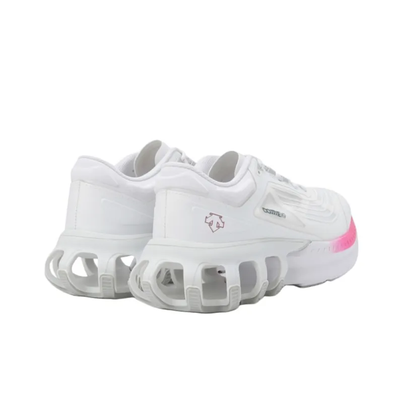 DESCENTE Shock Absorbers With Slip Resistant Features Low Top Casual Running Shoes Unisex White-2