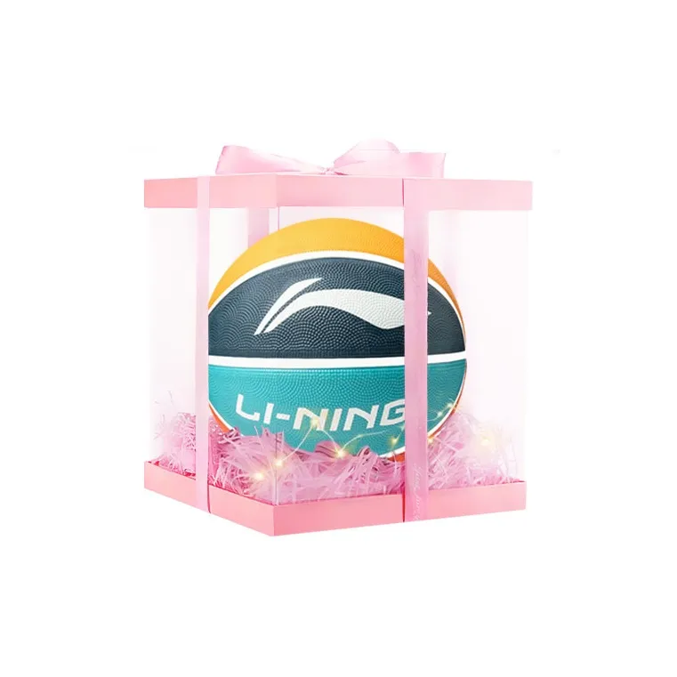LiNing Rubber Basketball Yellow Blue Orange Size 5 Size 7 Training Unisex-5
