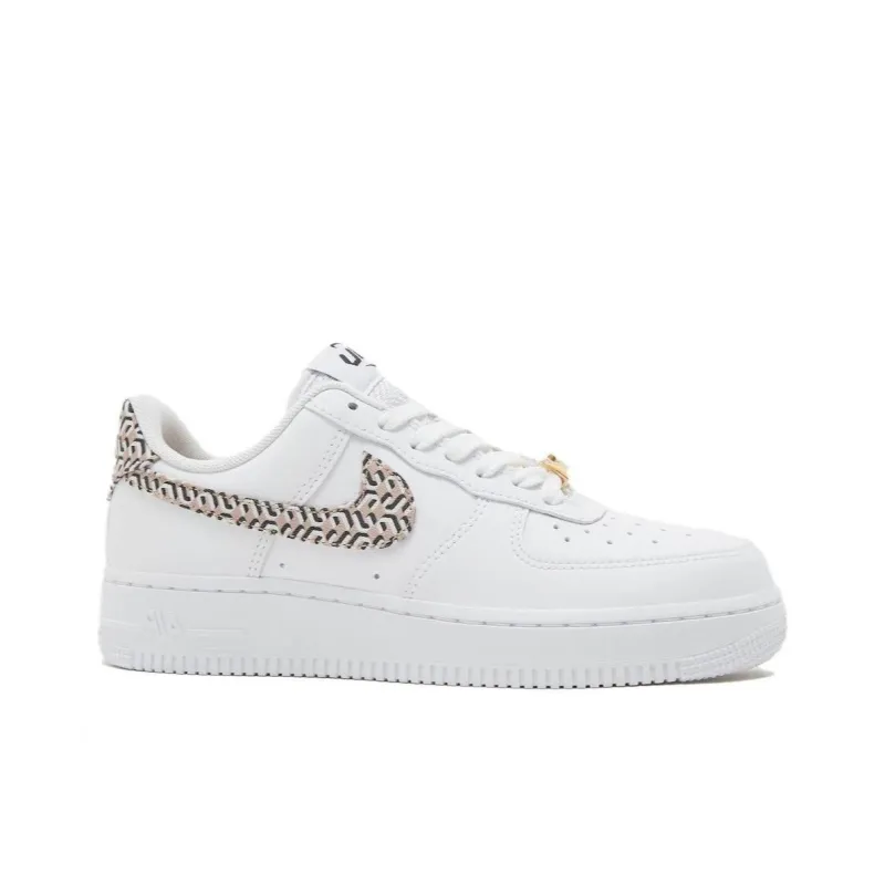 Nike Air Force 1 'United In Victory' Durable Breathable Low Top Skateboard Shoes Men's White Brown-1