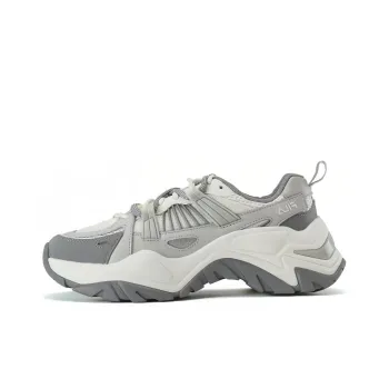 FILA SOFIA 1S + Fishbone 1S+ Anti Slip Wear Resistant Low Top Chunky Sneakers Women's Gray