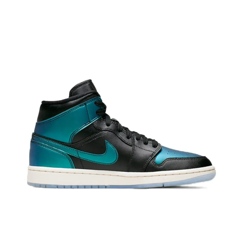 Jordan 1 Mid Iridescent Black Women's-1